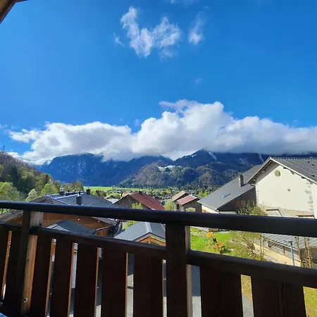Superbe T4 Mansarde - 3 - Vue Panoramique - Parking Prive - Fr-1-629-112 Appartement Samoëns